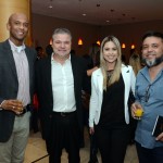 Clovis Xavier, da RTC Turismo, Marcio Garcia e Naiana Savieto, da CVC, e Luiz José, da RTC Turismo