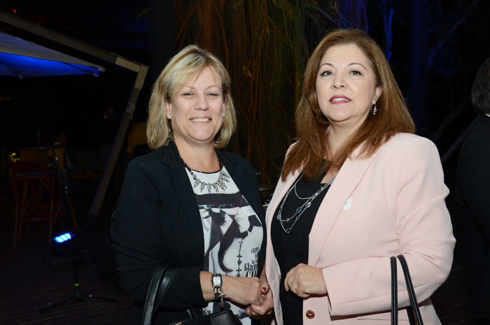 Cristiane Cortizo, da Copa Airlines, e Rosana Carvalho, da Air Canada Cristiane Cortizo, da Copa Airlines, e Rosana Carvalho, da Air Canada