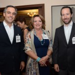 Cristiano Teixeira e Felipe Schulhof, da Liner Consultoria, e Vera Buecker, da TAP