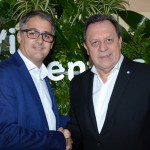 Diego García, diretor Comercial da Aerolineas Argentinas, e Gustavo Santos, Ministro do Turismo da Argentina