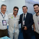 Edison Angelo, do Hotel Sanfelice, Tarcisio Matheus, da Costa Vip, Miro Teixeira, secretário de Turismo e Desenvolvimento Econômico de Balneário Camboriú, e Carlos Bortolini, do Sanfelice Hotel