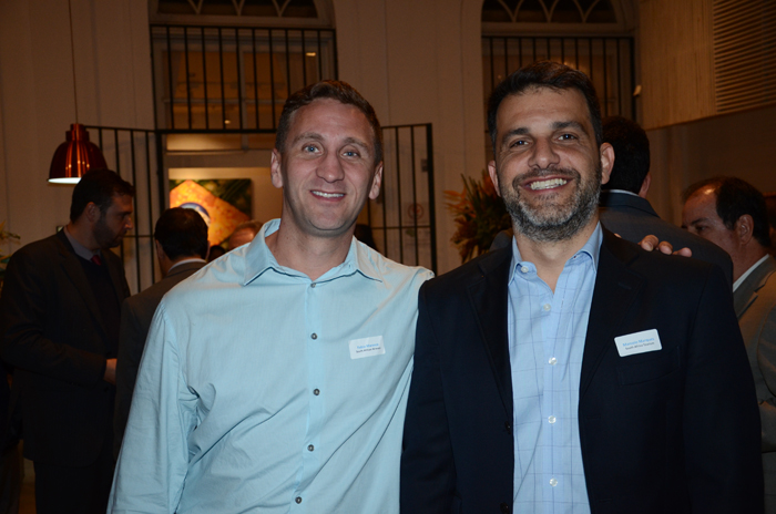 Fabio Marasca, da South African Airways, e Marcelo Marques, da South Africa Turismo Fabio Marasca, da South African Airways, e Marcelo Marques, da South Africa Turismo