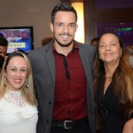 Fávia Nantes, da Fla Viagens, Vitor Mascarenhas, da CVC, e Amelia Jacintho, da AJ Viagens