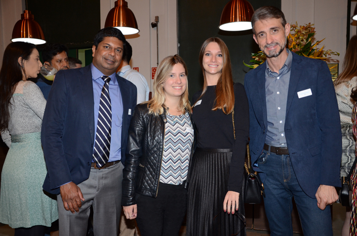 Indrajit Bavan, da Expedia, Rafaela Bonazza, da Gol, Sheila Gerstler, da Emirates, e Giancarlo Tadeu, da Gol Indrajit Bavan, da Expedia, Rafaela Bonazza, da Gol, Sheila Gerstler, da Emirates, e Giancarlo Tadeu, da Gol