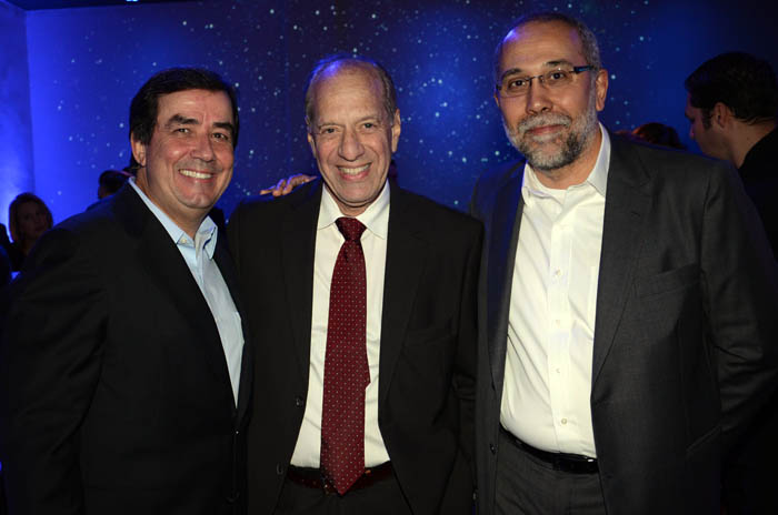 Ivo Lins e Rui Alves, da Flytour Gapnet, com Arnaldo Franken, da AD Viagens e Turismo Ivo Lins e Rui Alves, da Flytour Gapnet, com Arnaldo Franken, da AD Viagens e Turismo