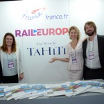 Jean-Bruno Gillot, da Cap-Amazon, Maria Corinaldesi, diretora da Rail Europe, Caroline Putnoki, da Atout France, Thomas Rebergue, da Air Tahit iNui, Andre Raynaud, da Atout France