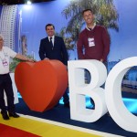João Carlos Rebello, Altamir Osni Teixeira, secretario de Turismo, e Nagel Mello, da secretaria de Turismo de Balneário Camboriú