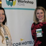 Liciante Ferreira e  Debora Lavratti, da Accor