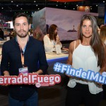 Lucas Piñero e Romina Fontana, do Instituto Fueguino de Turismo