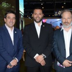 Marcos Barberis, chefe de Gabinete de Bariloche, Gaston Burlon, presidente da Emprotur, e Diego Piquin, diretor executivo da Emprotur
