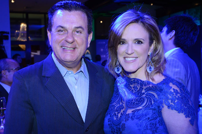 Valter Patriani, da CVC, e Lucimar Reis, da United Airlines Valter Patriani, da CVC, e Lucimar Reis, da United Airlines
