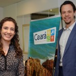 Yanna Guimarães, da Setur-CE, e Bruno Giovanni, do RIOgaleão