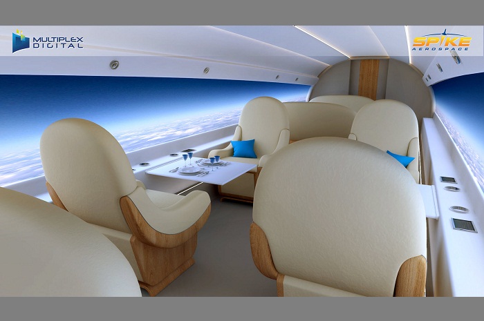 O interior S-512 promete trazer o melhor da comodidade para os 22 passageiros executivos (Foto: Divulgação)