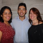 Bianca e Jefferson Carmo com Natali Lopes, do One Barra Viagens
