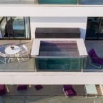 Essa foto tirada por drone mostra a piscina privativa da suíte (Divulgação/LSH)