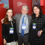 Fanny Thivierge e Milagros Ochoa, do Turismo do Peru, e Miguel Andrade, da Transmundi