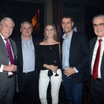 Ian Gilespie, Leomar Marques e Tarcisio Gargioni, da Avianca, com Larissa e Márvio Mansur, da SkyTeam Consolidadora