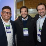 Julio Sato, da Copa Airlines, Marcelo Bento, da Azul Linhas Aéreas, e Emerson Sanglard, da Copa Airlines