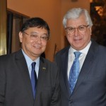 Lucio Yamashitafuji, da Aeromexico, com Juarez Cintra, da Ancoradouro