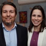 Marcus Guimarães, da Dachser, e Patricia Petean, da Action Cargo