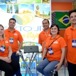 Michele Surdi, Victor Lara, Giulliano Guaspari, Lisiara Viera e Joel Junior, da Flytour Viagens