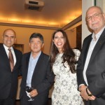 Nelson Oliveira, da CWT, Gervádio Tanabe, da Abracorp, Francine Gomes, da Aeromexico, e Ibrahim Georges, da Academia Brasileira de Evento e Turismo