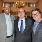 Reifer de Souza, da Alatur, Fábio Mader, da CVC, e Bob Rossato, da Viajanet