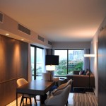 Sala de uma das suítes do LSH