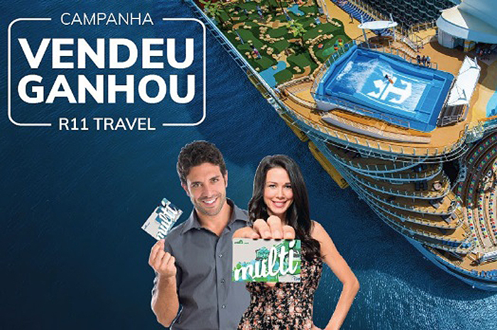 'Vendeu, Ganhou R11 Travel' oferece vale compras na rede GPA de até R$ 200 a cada cabine comercializada em cruzeiros internacionais