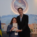 Suzana Deldebio, da American Airlines, Dominique Baiz, do consulado da Holanda