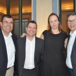 Vanderlei Folgueral, da LTS, Emerson Camilo, da Flytour, Roberta Simara, da Rextour Advance, e Cássio Oliveira, da Ancoradouro