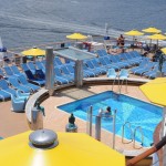 Área de lazer com o parque aquático