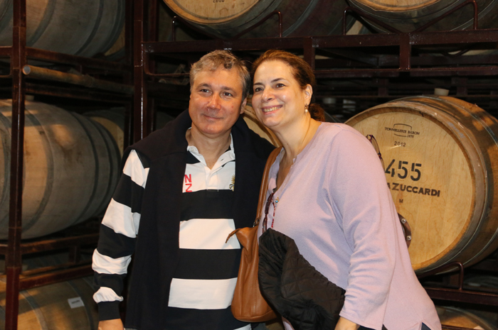 Luiz Strass com sua esposa em visita a bodega Zuccardi Luiz Strass com sua esposa em visita a bodega Zuccardi
