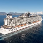 Em dezembro o MSC Seaside seguiu rumo a Miami para a cerimônia de inauguração.