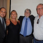 Marcelo Abreu, da Emirates, Rosa Masgrau, do M&E, Miguel Andrade, da Transmundi, e Roy Taylor, do M&E