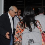 O fundador da Avianca Brasil, José Efromovich, recepcionou os passageiros no portão 241