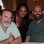 Salvador de Francesco, da Praia Mare, Elizabeth Oliveira, da Munhão Viagens, e Sérgio Silveira, da Bibiano Viagens