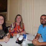 Simone Azevedo, da Zenithur, Christiane Paes, da Viajando com a Chris, e Fred Bernardes, da MC&F
