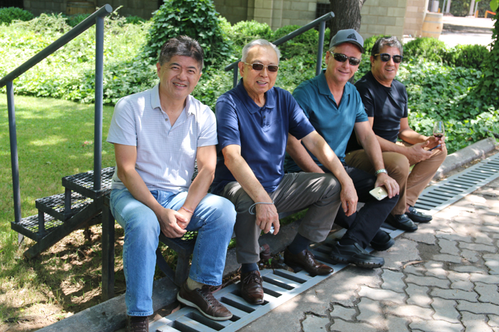 Tanabe, da Abracorp, Jungi Hira, da Tunibra, Luis Vabo, da Solid, e Humberto Vieira, da Primus Turismo Tanabe, da Abracorp, Jungi Hira, da Tunibra, Luis Vabo, da Solid, e Humberto Vieira, da Primus Turismo