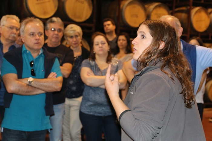Todos prestam atenção a explicação de como fazer vinho Todos prestam atenção a explicação de como fazer vinho