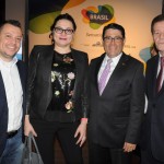 Emerson Camilo, da Flytour Gapnet, Regina Frasseto, da Chanteclair, Luiz Teixeira, da Delta, e Wellington Costa, da GBTA