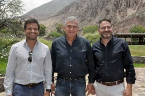 Federico Posadas, ministro da Cultura e Turismo, Gerardo Morales, governador, e Diego Valdecanto, secretário de Turismo de Jujuy