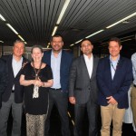 Mauricio Werner, da RioTur, Luiz Strauss, da Abav-RJ, Miriam Cutz, da TurisRio, Eric Boulanger, do RioCVB, Rafael Andrade, da Accor, Patrick Fehring e Bruno Giovanni, do RIOgaleão
