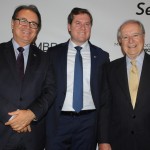 Vinicius Lummertz, presidente da Embratur, Marx Beltrão, Ministro do Turismo, e Sergio Amaral, embaixador do Brasil nos EUA
