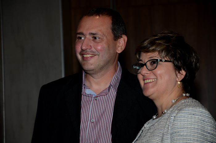 Daniel Santoro Aragon, da Iberia BA, e Nádia Kardouss, da Aviareps Daniel Santoro Aragon, da Iberia BA, e Nádia Kardouss, da Aviareps