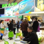 Estande do Brasil neste primeiro dia de BTL