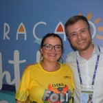 Janaina Araujo, de Curaçao, e Daniel Penalva, do camarote O Dia na Folia