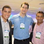 Alex Gonçalves, Gustavo Souza e Evandro Andrade, da Localiza Hertz