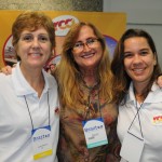 Ana Alves, da Dreams Tour, com Aline Freitas e Kalyne Luz, da RCA