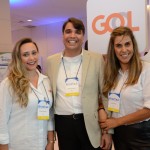 Dayana Abrantes, Marcos Almeida e Adriana Rosa, da GOL